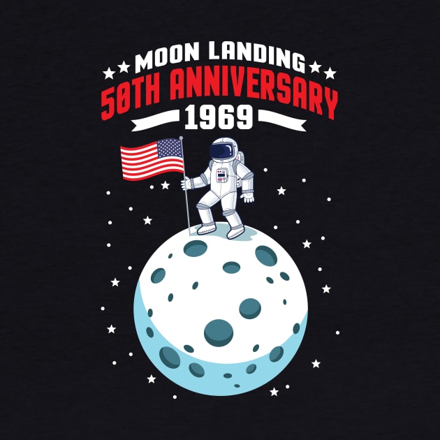 Apollo 11 50th Anniversary Moon Landing 1969 - 2019 by ghsp